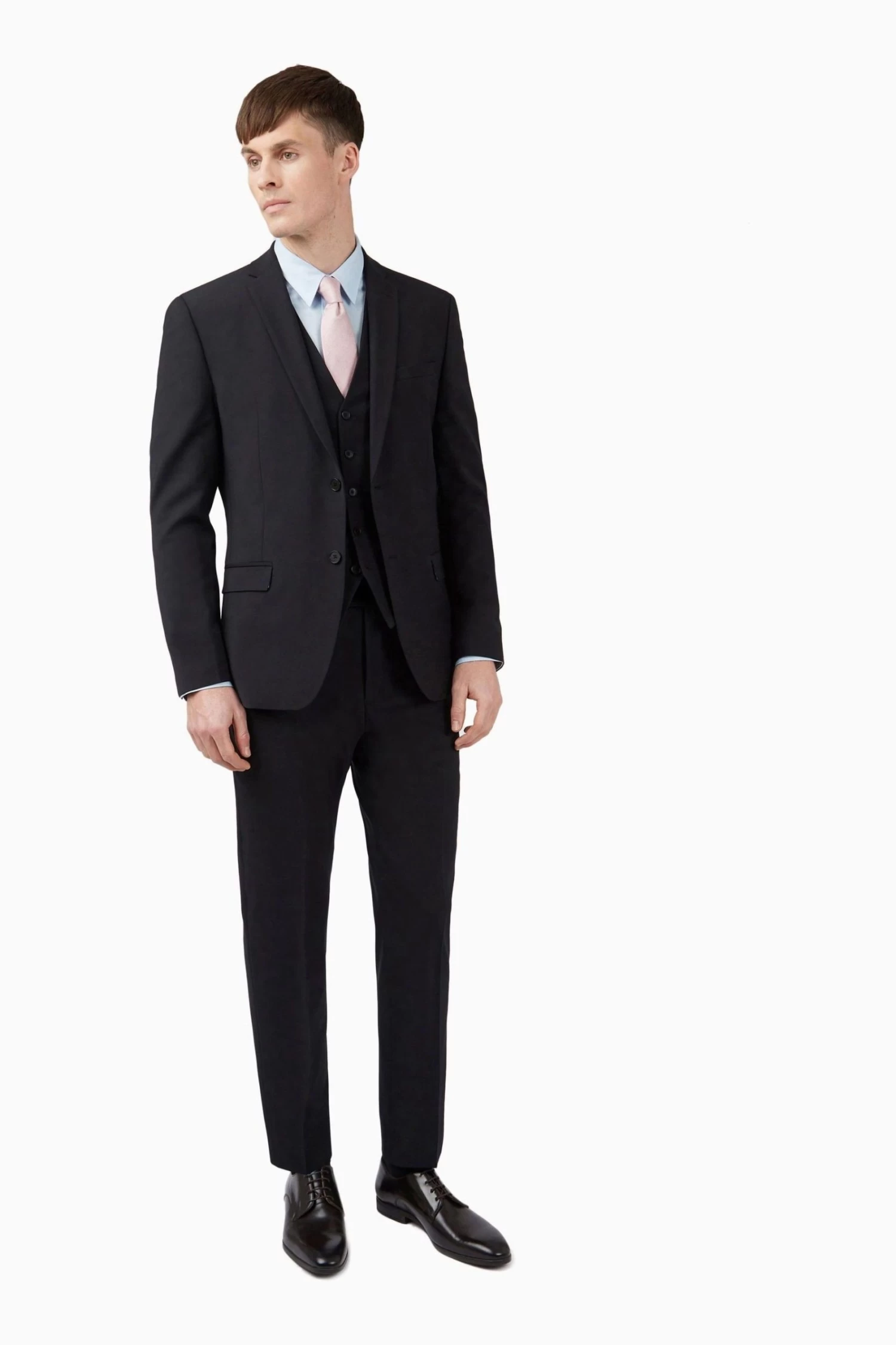 Ted Baker Premium Black Panama Slim Suit: Jacket - Image 3