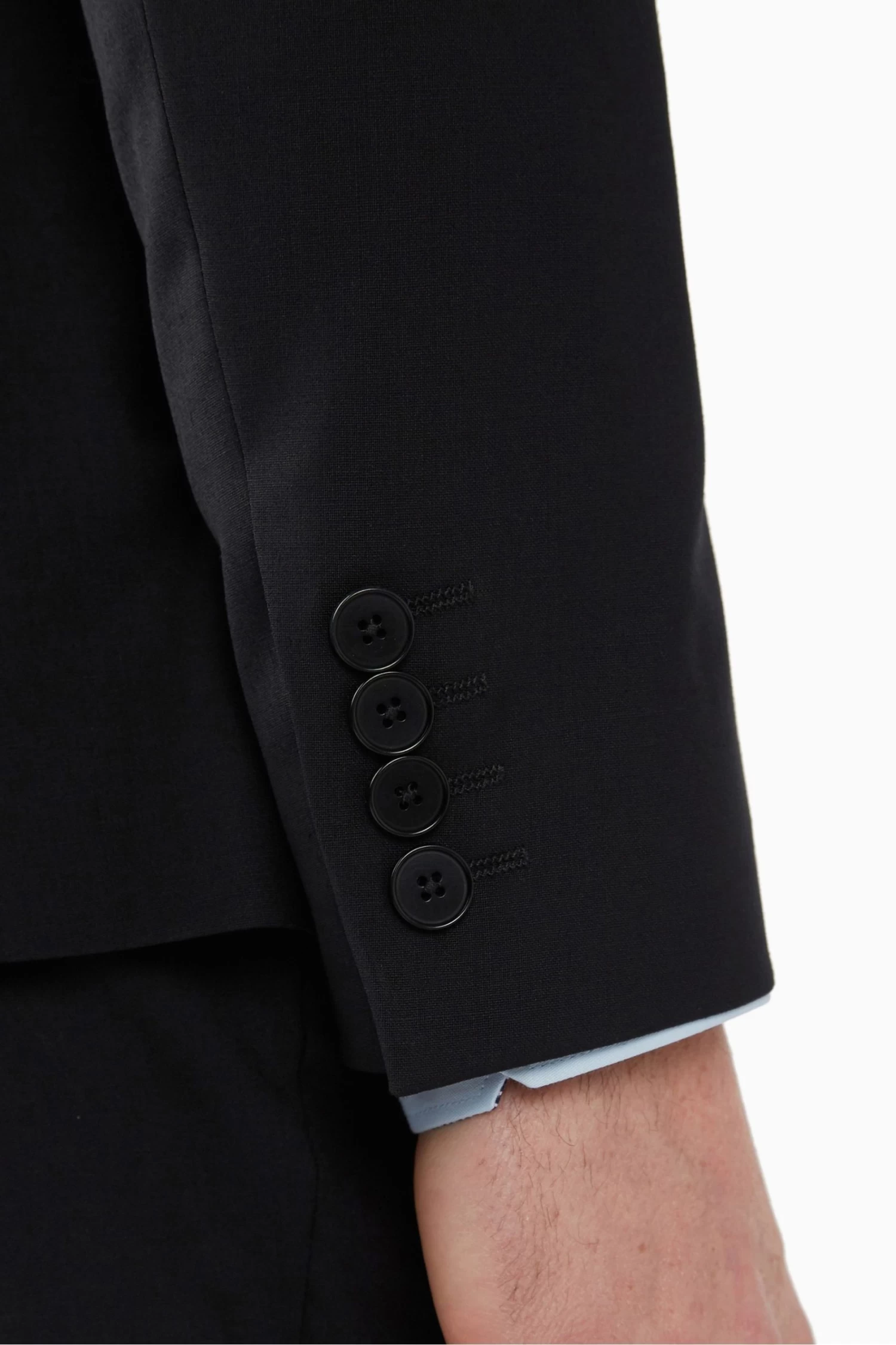 Ted Baker Premium Black Panama Slim Suit: Jacket - Image 6