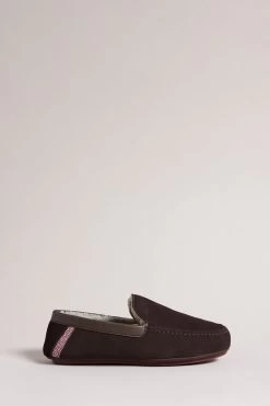 Ted Baker Vallant Brown Moccasin Slippers