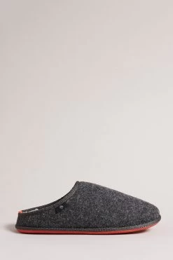 Ted Baker Grey Simmonn Felt Mulet Sole Slippers