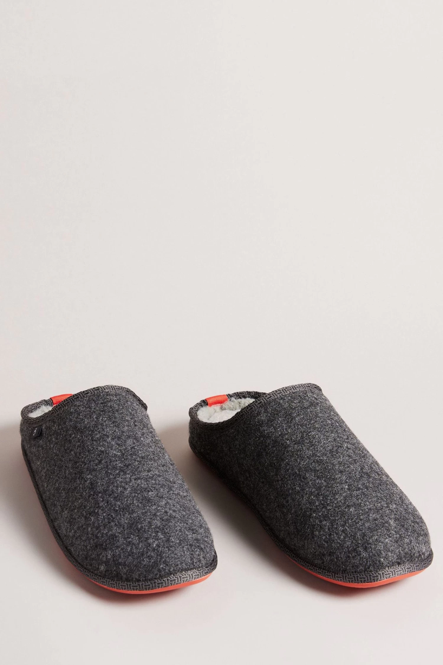 Ted Baker Grey Simmonn Felt Mulet Sole Slippers - Image 2