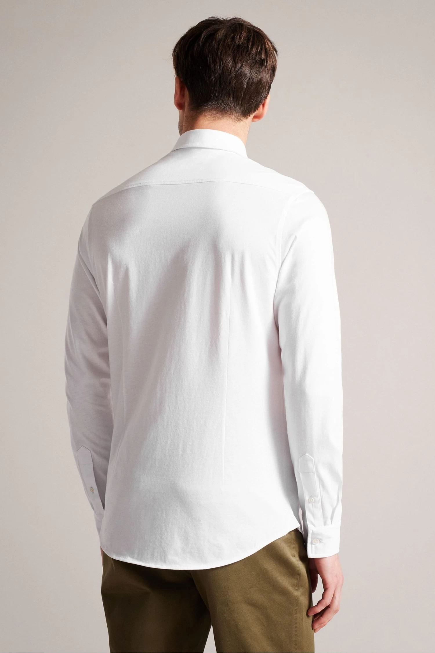 Ted Baker Marros White Long Sleeve Jersey Shirt - Image 2