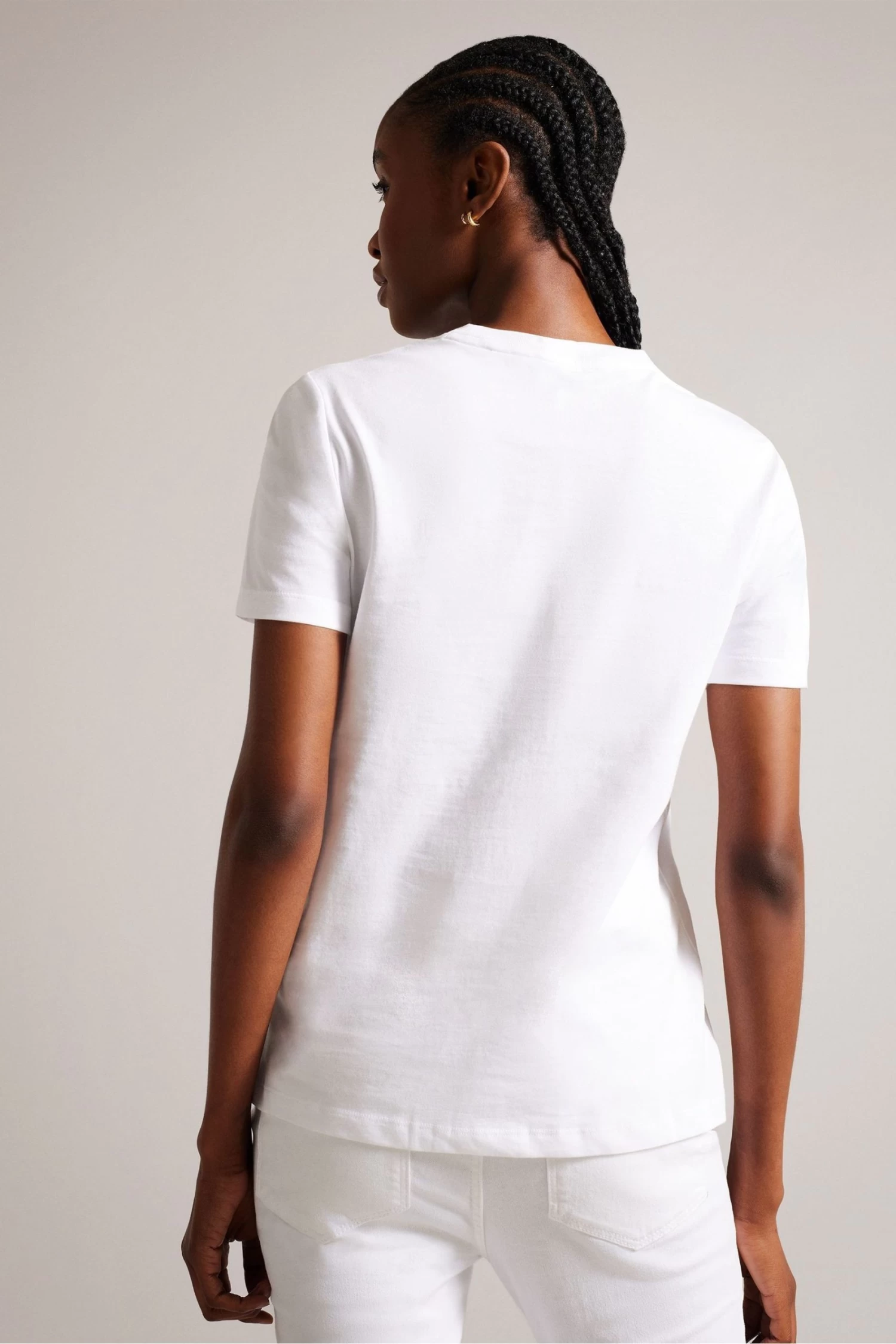 Ted Baker Esmayy Relaxed Graphic White T-Shirt - Image 2