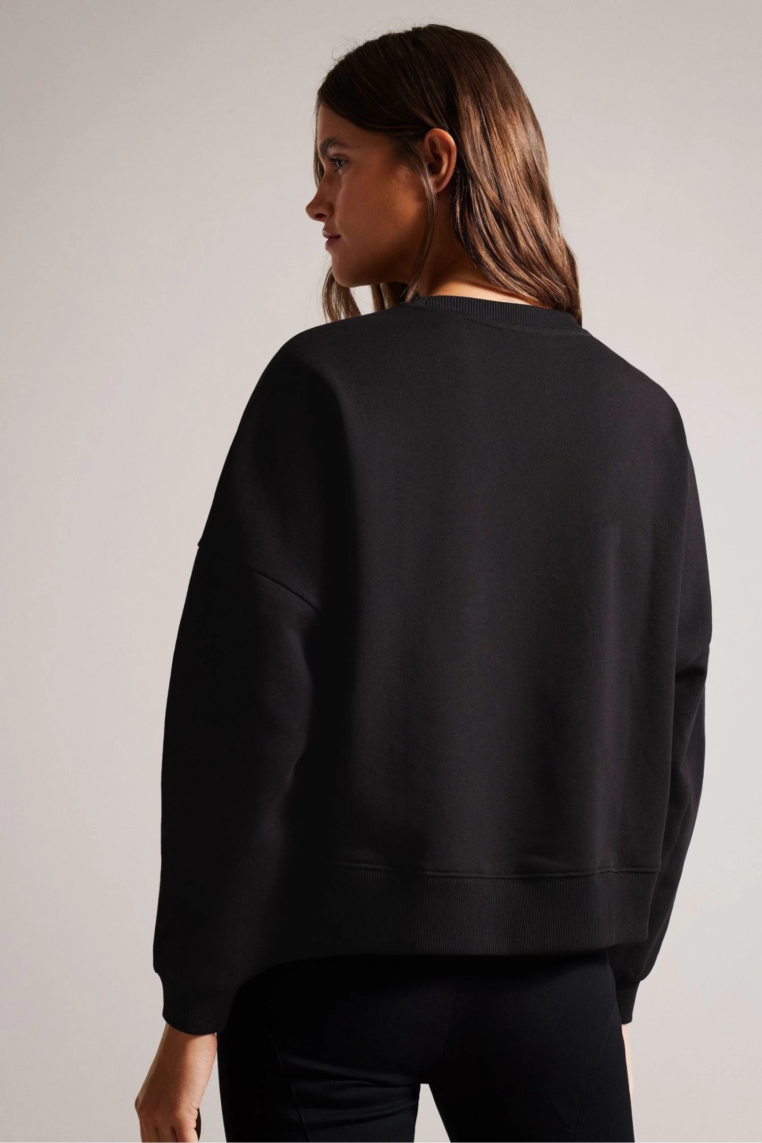 Ted Baker Danella Graphic Black Sweatshirt - Image 2
