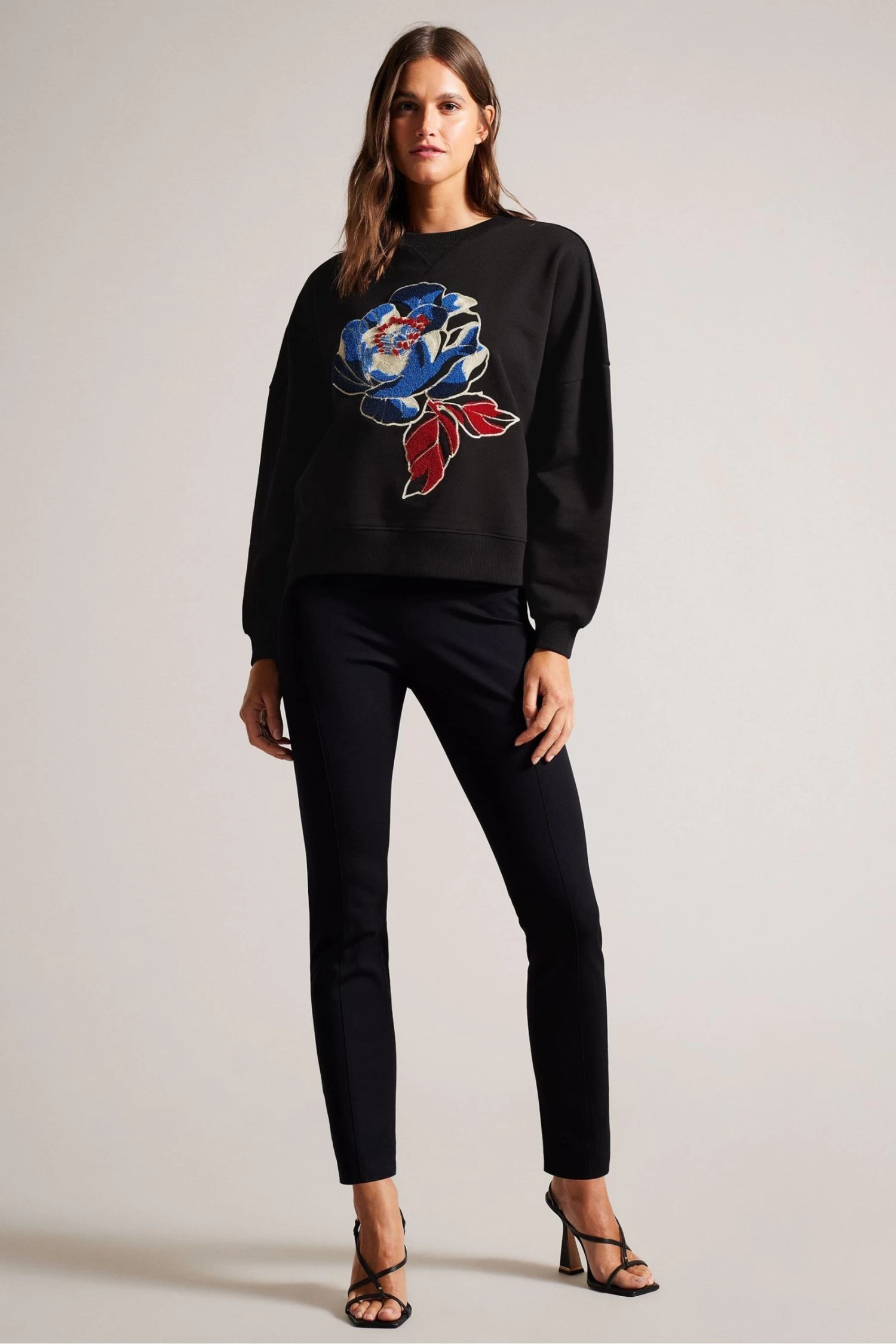 Ted Baker Danella Graphic Black Sweatshirt - Image 3