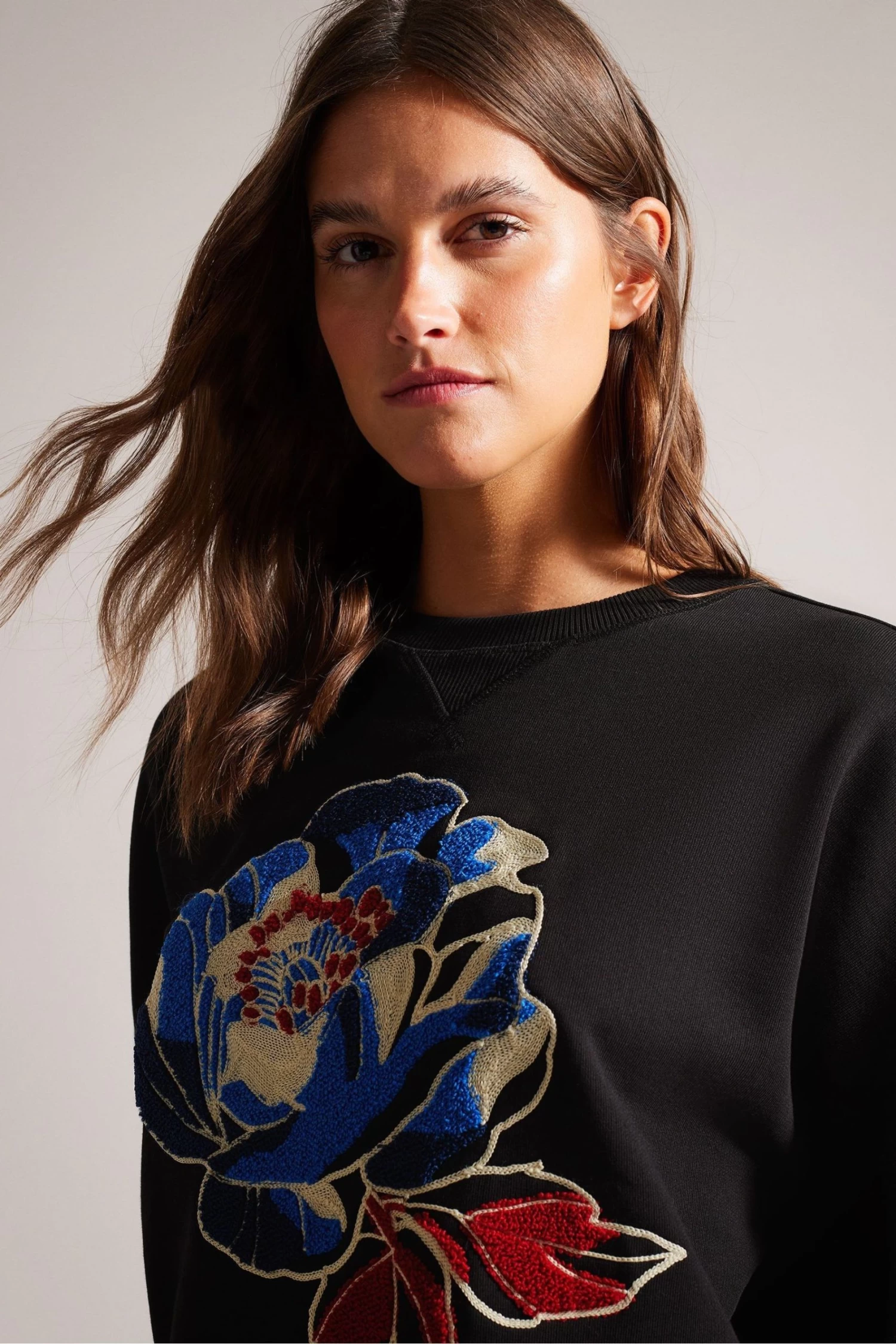 Ted Baker Danella Graphic Black Sweatshirt - Image 4