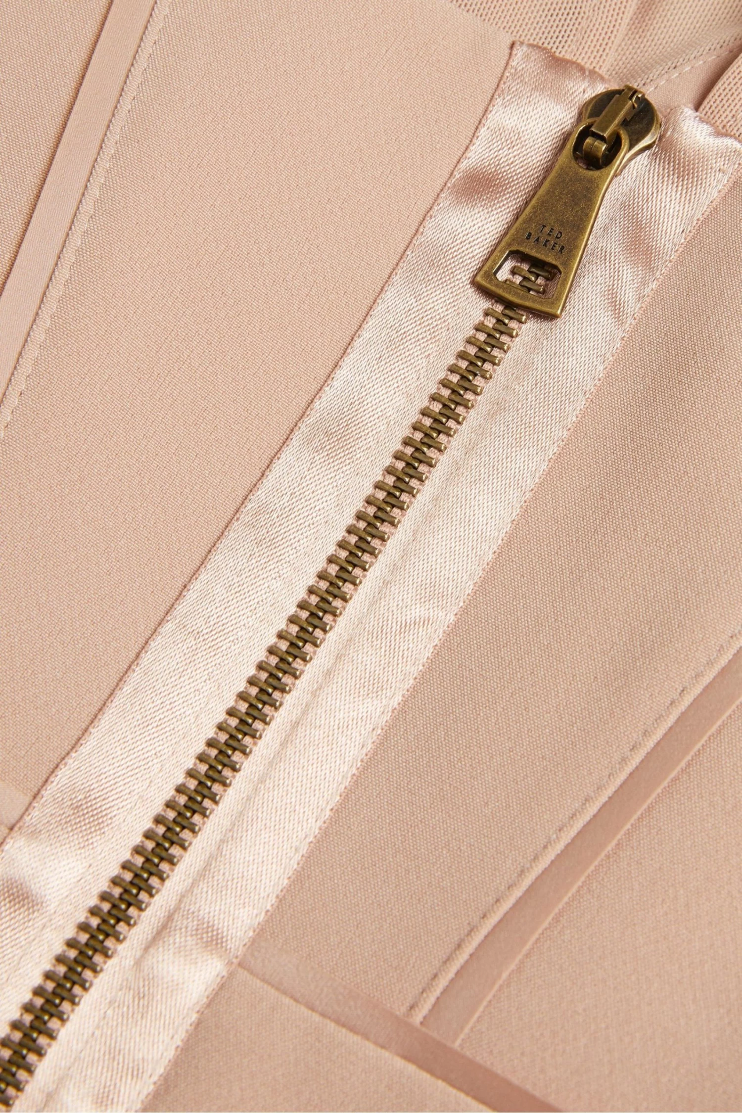 Ted Baker Ivylou Bodycon Nude Midi Dress With Sheer Panels - Image 4