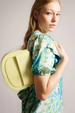 Ted Baker Green Darcell Branded Webbing Satchel Cross-Body Bag