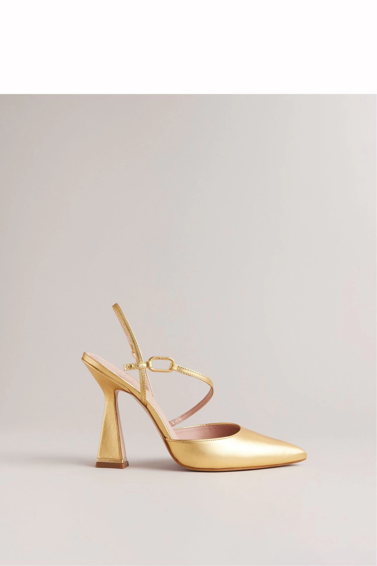 Ted Baker Gold Coriana Metal Hardware Pointed Courts
