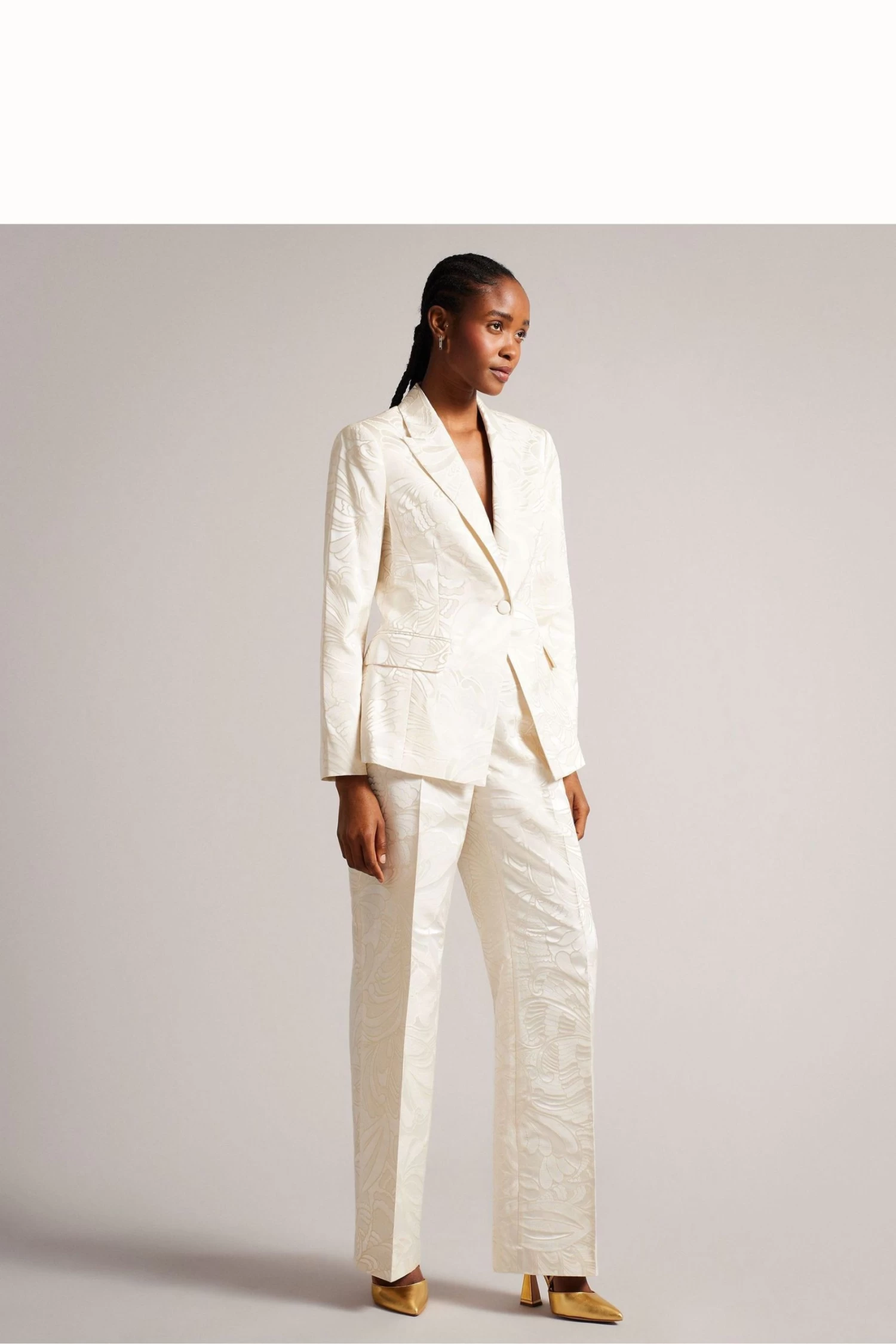 Ted Baker Gold Coriana Metal Hardware Pointed Courts - Image 5