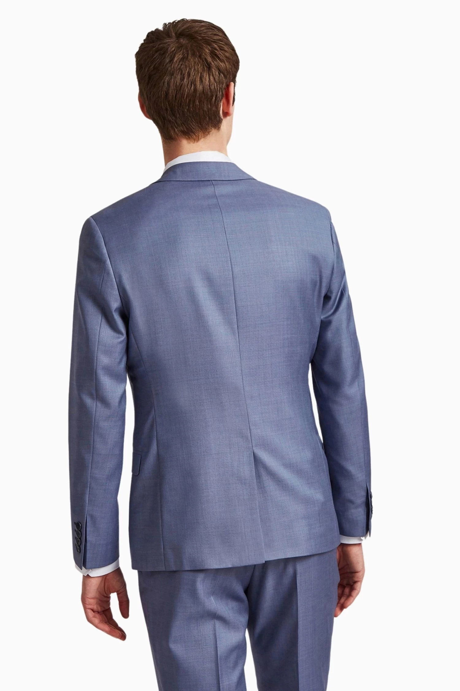 Ted Baker Tailoring Pale Blue Pick And Pick Jacket - Image 2