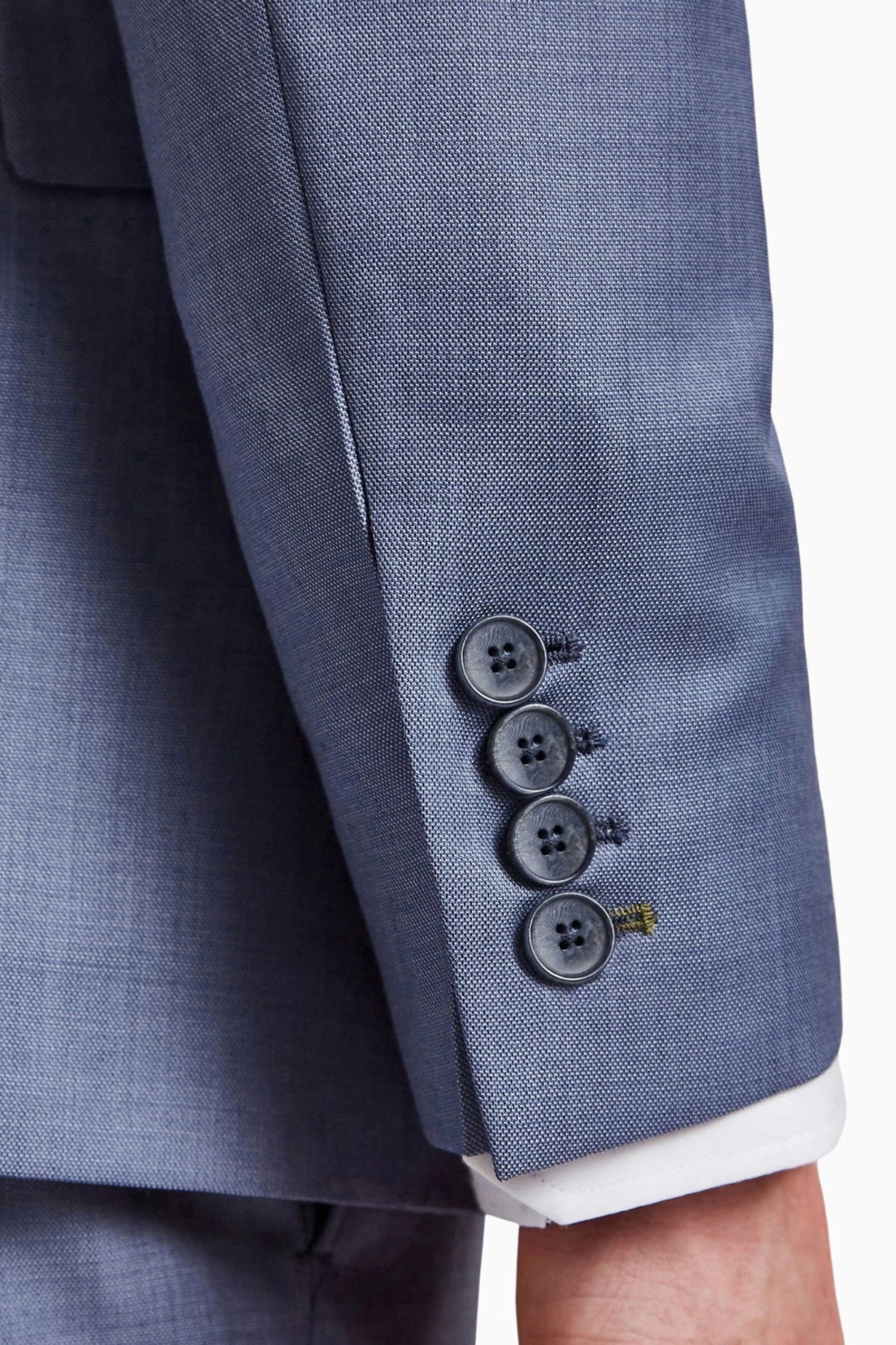 Ted Baker Tailoring Pale Blue Pick And Pick Jacket - Image 5