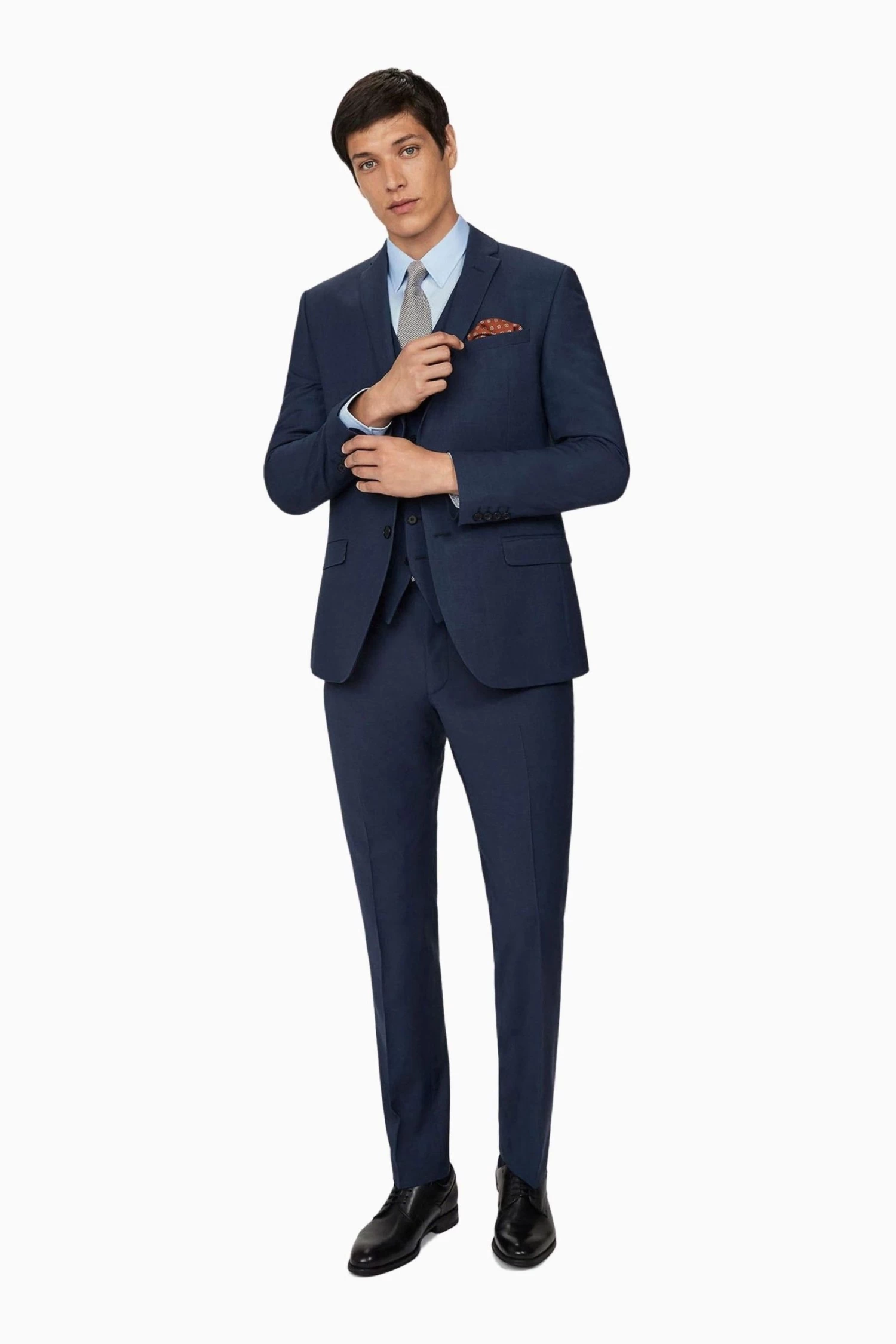 Ted Baker Tailoring Blue Premium Panama Suit: Jacket - Image 3