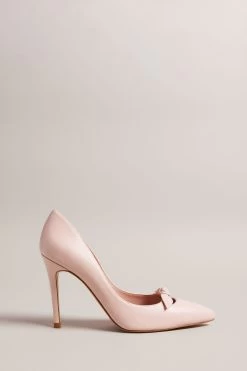 Ted Baker Pink Teliah Pointed Bow 100mm Court Heels