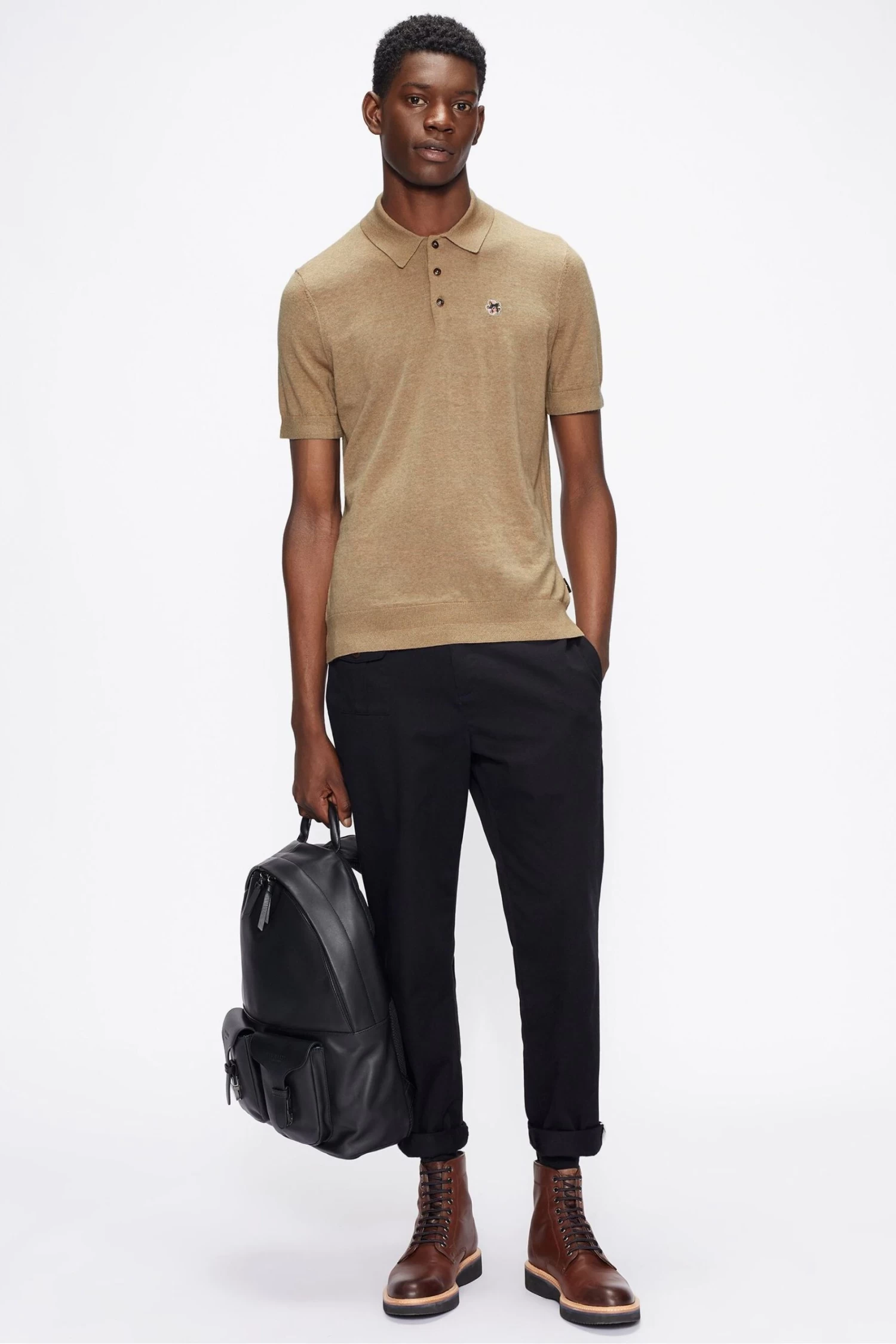 Ted Baker Haworth Ss Knitted Polo Shirt - Image 3