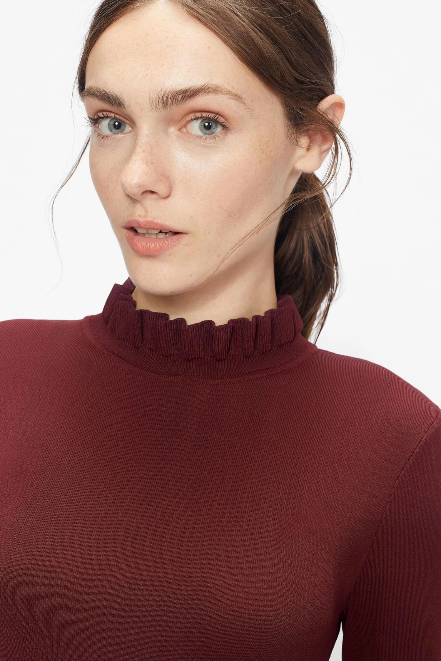 Ted Baker Purple Zadi Knitted Frill Full Skirt Dress - Image 3