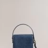 Ted Baker Blue Ell Imitation Croc Mini Cross-Body Bag