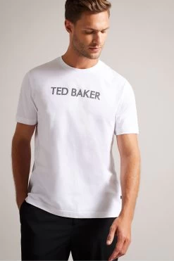Ted Baker White Vonsha Short Sleeved Printed T-Shirt