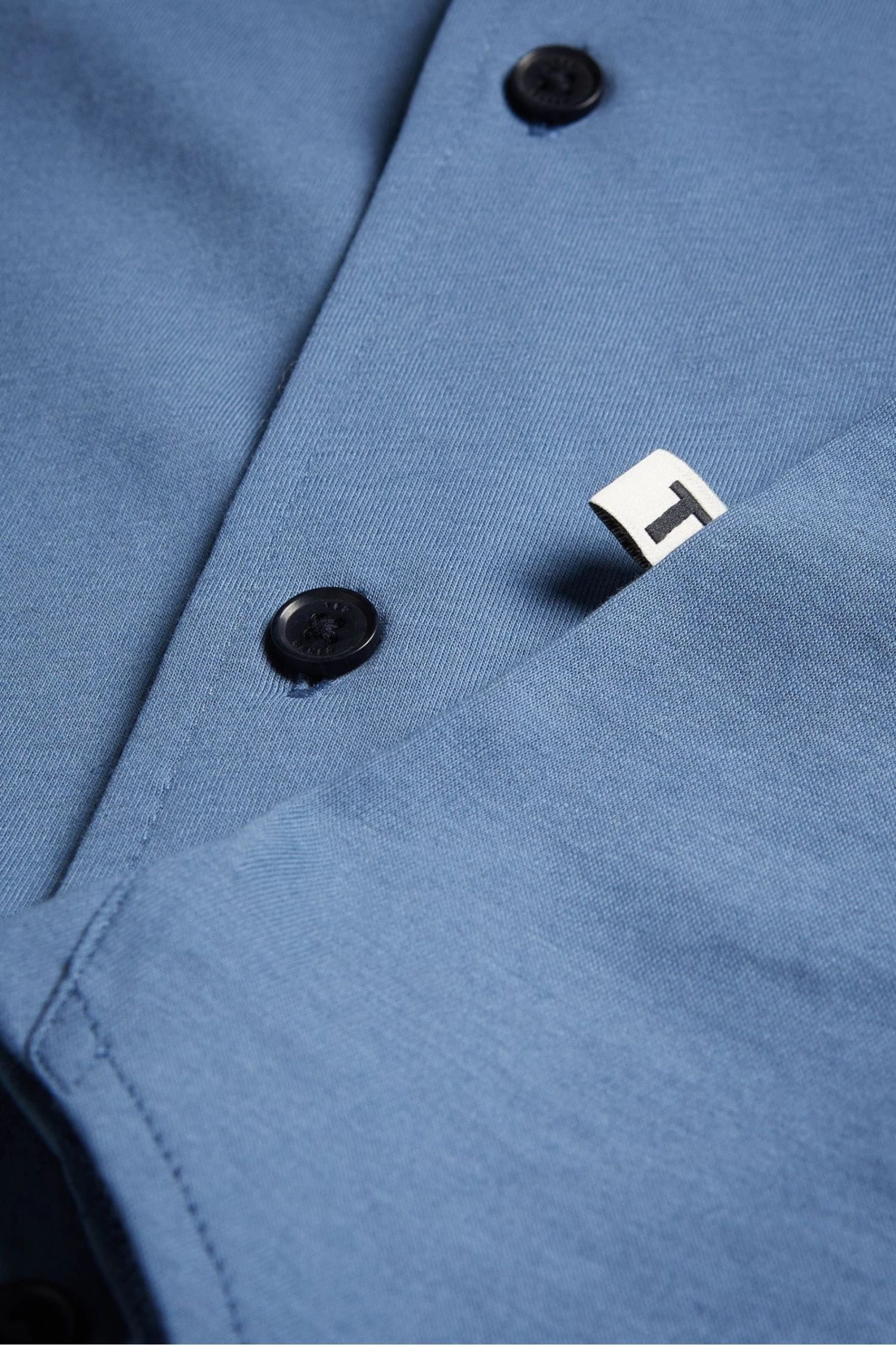 Ted Baker Blue Marrsho Short Sleeve Smart Jersey Shirt - Image 5