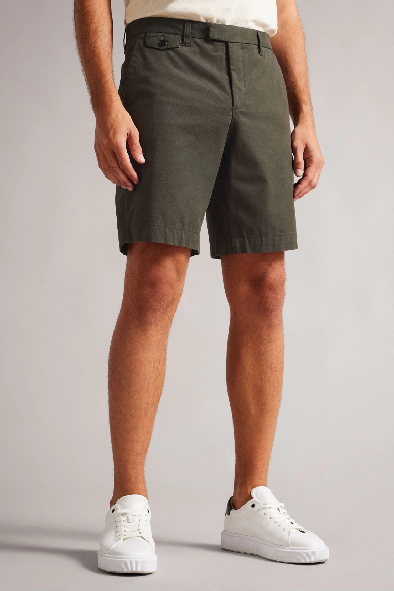 Ted Baker Khaki Green Ashfrd Chino Shorts