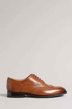 Ted Baker Brown Amaiss Formal Leather Brogue Shoes