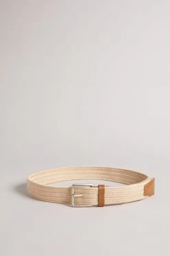Ted Baker Mens Natural Diumm Woven Belt
