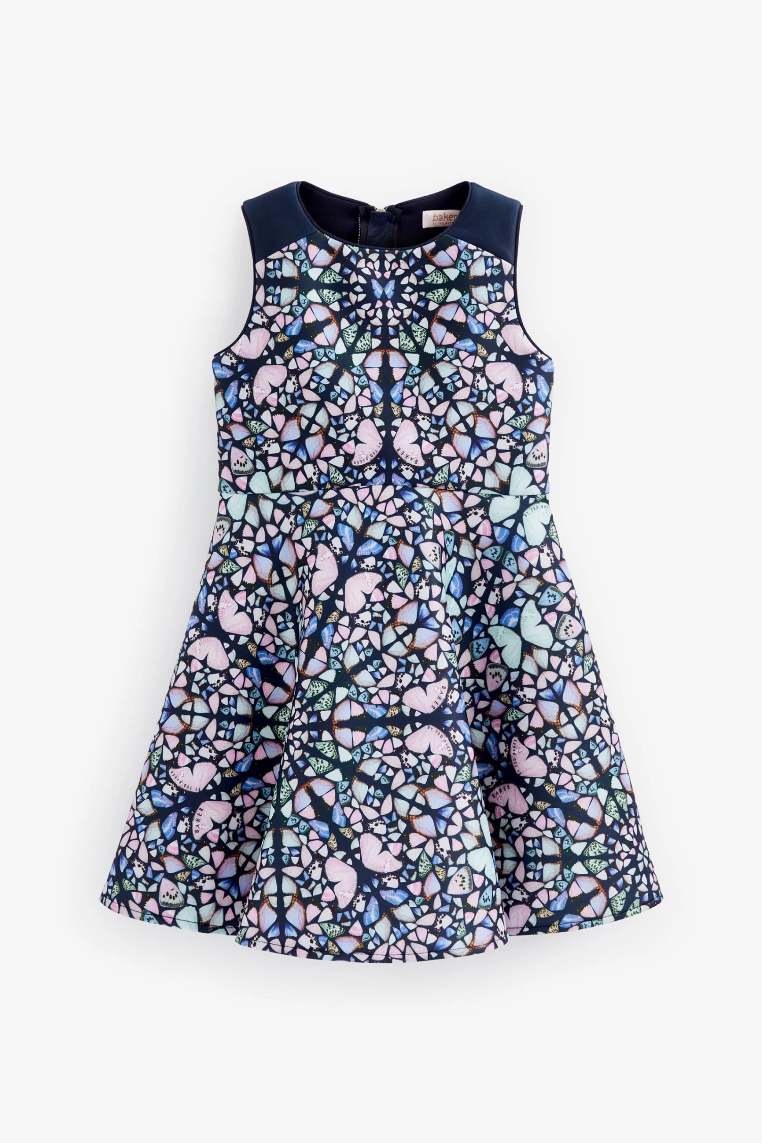 Baker By Ted Baker Purple Butterfly Print Dress - Image 6