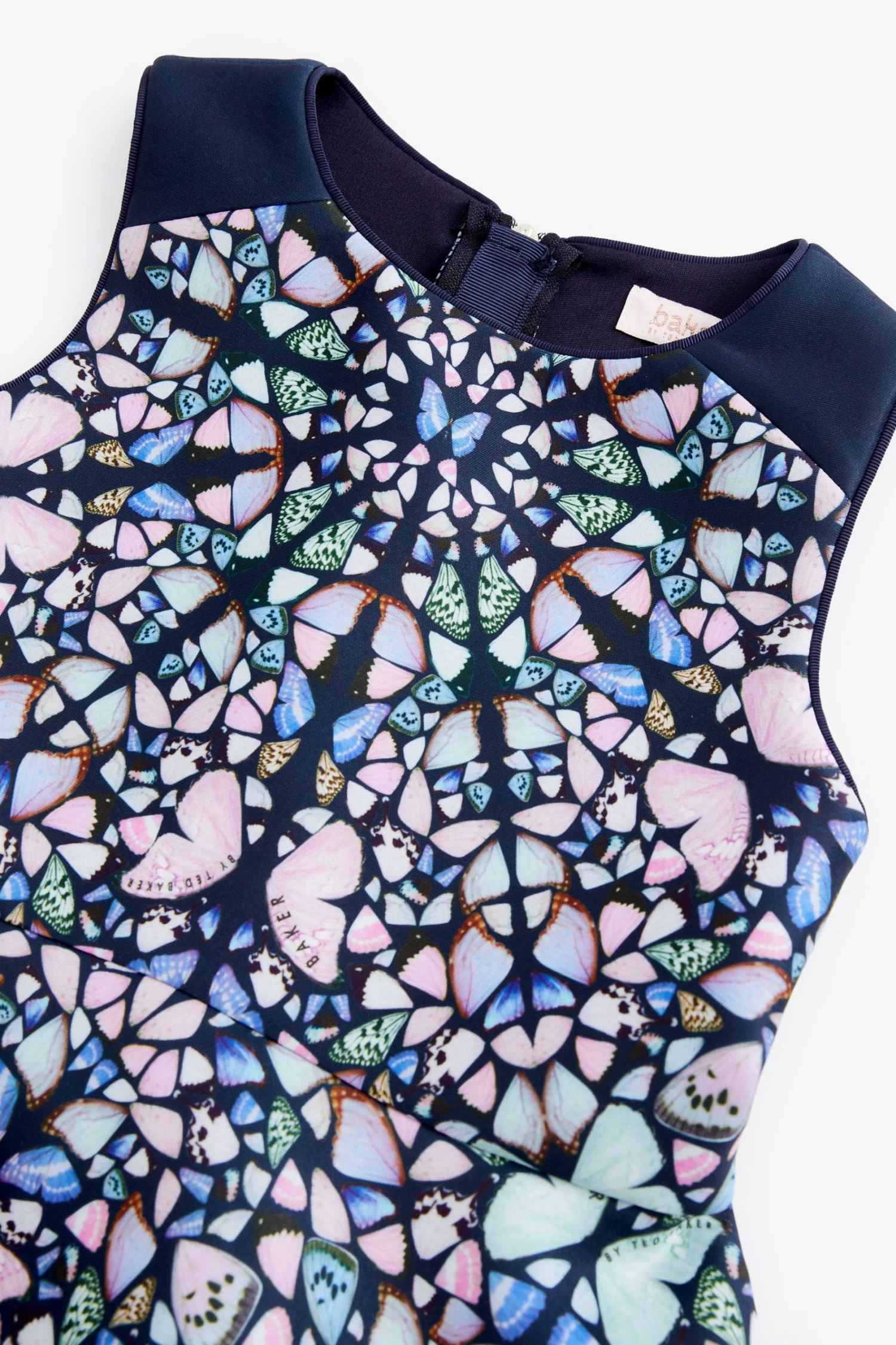 Baker By Ted Baker Purple Butterfly Print Dress - Image 8