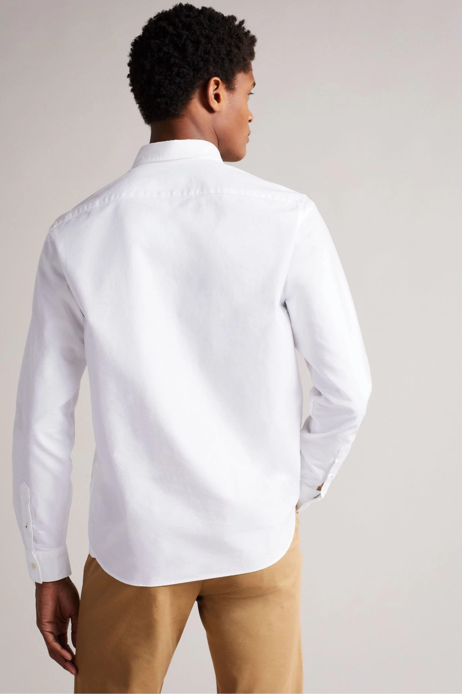 Ted Baker Paplet White Long Sleeve Oxford Shirt - Image 2