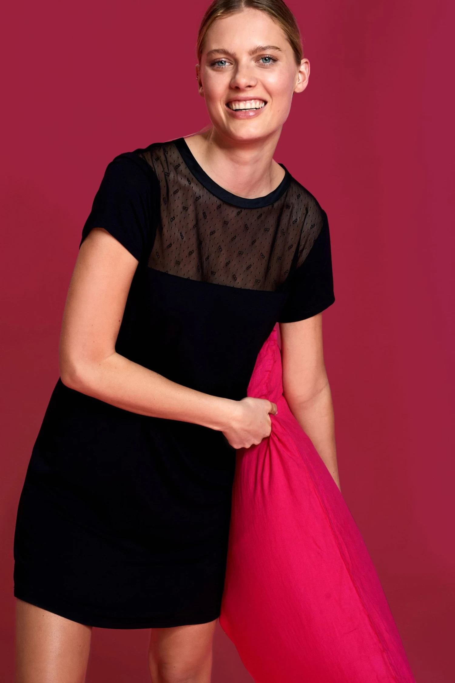 B By Ted Baker Black Modal Nightie