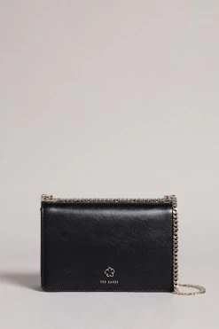 Ted Baker Black Jorjey Flower Eyelet Cross Body Bag