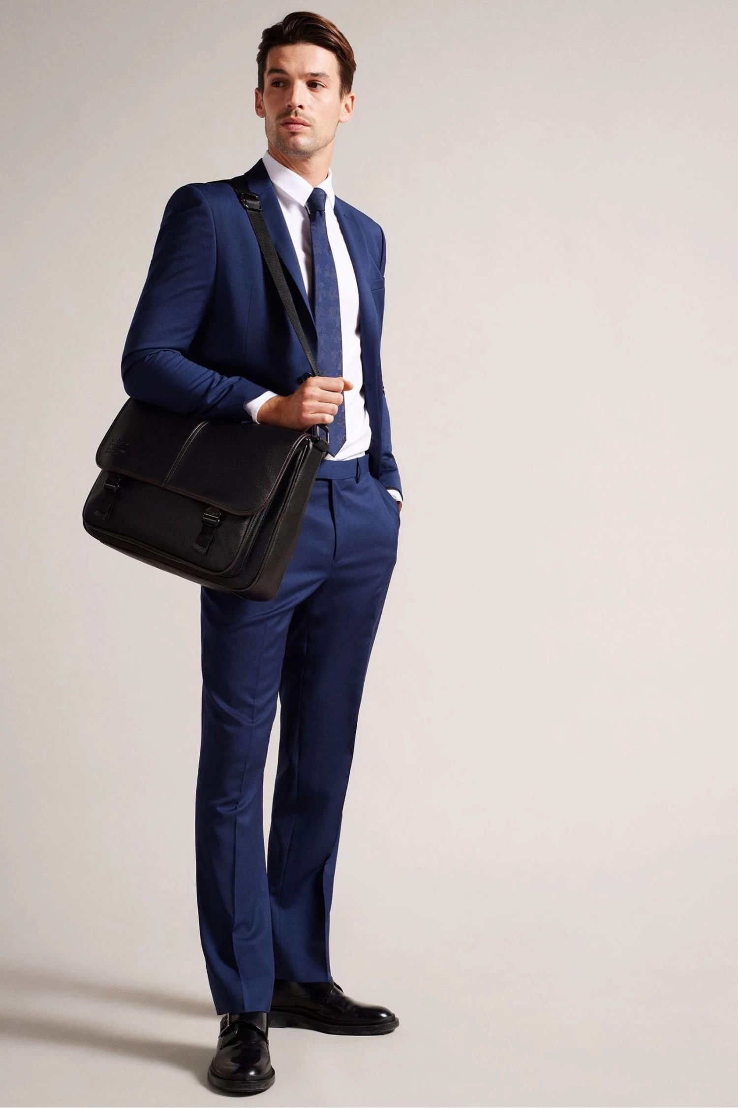 Ted Baker Josper Black Recycled Pu Messenger Bag - Image 2