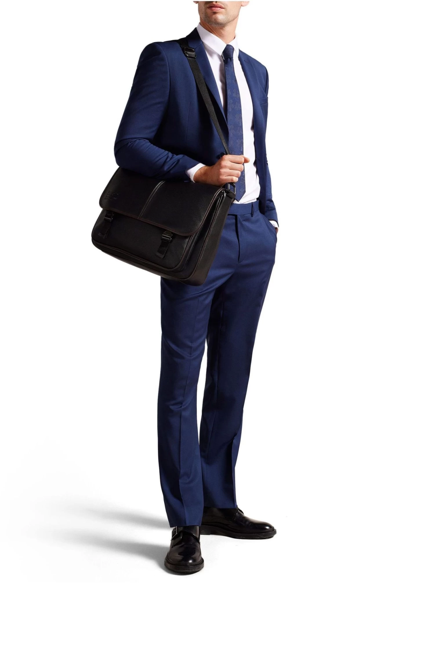 Ted Baker Josper Black Recycled Pu Messenger Bag - Image 3