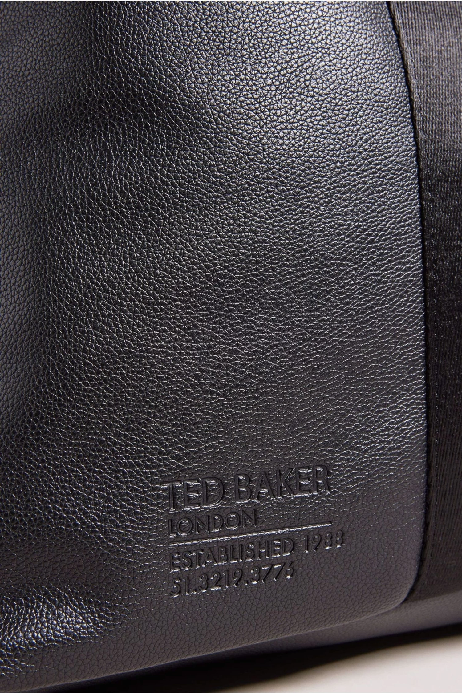 Ted Baker Josua Black Recycled Pu Holdall - Image 4