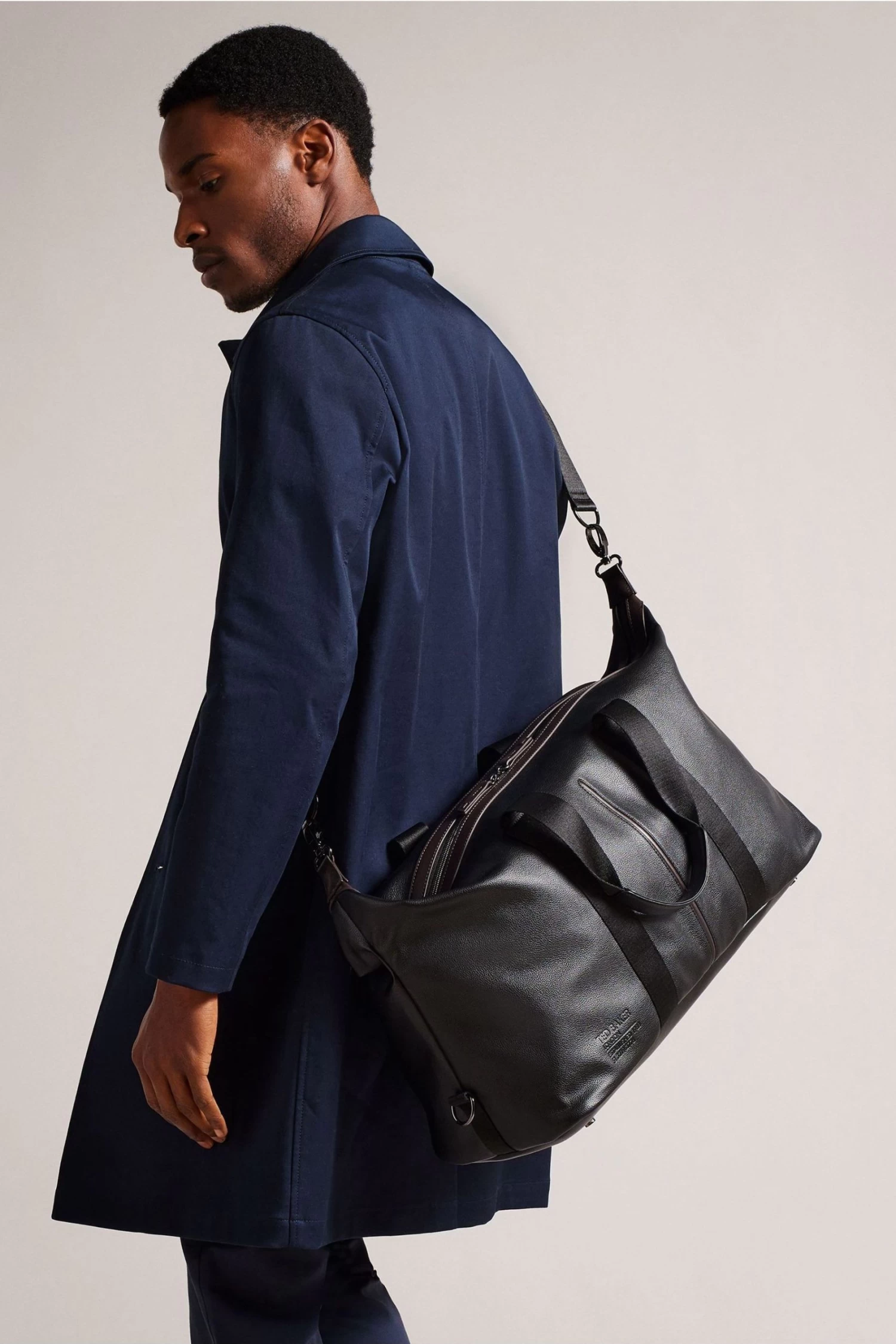 Ted Baker Josua Black Recycled Pu Holdall - Image 5