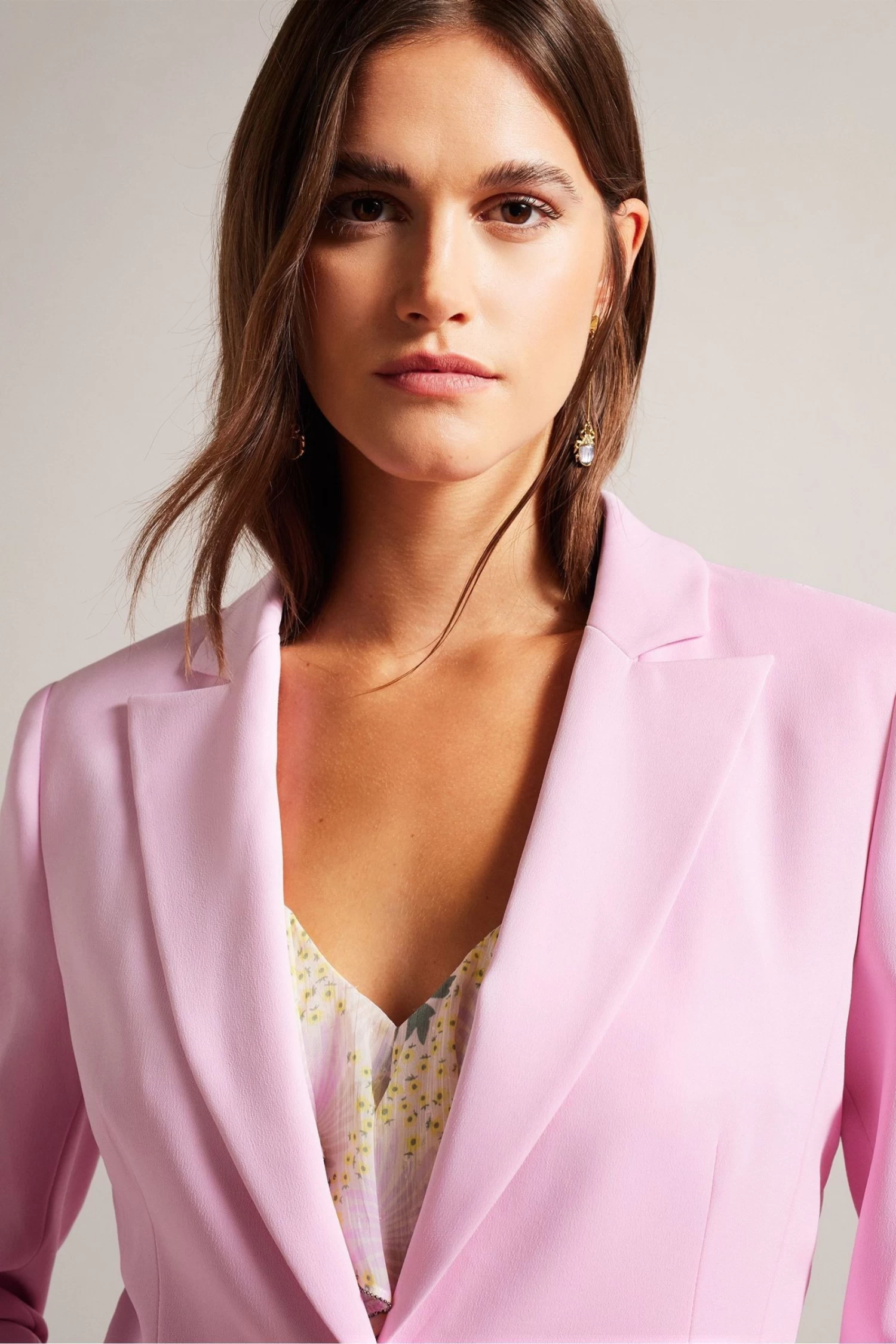 Ted Baker Pink Myyia Single Breasted Slim Fit Jacket - Image 4