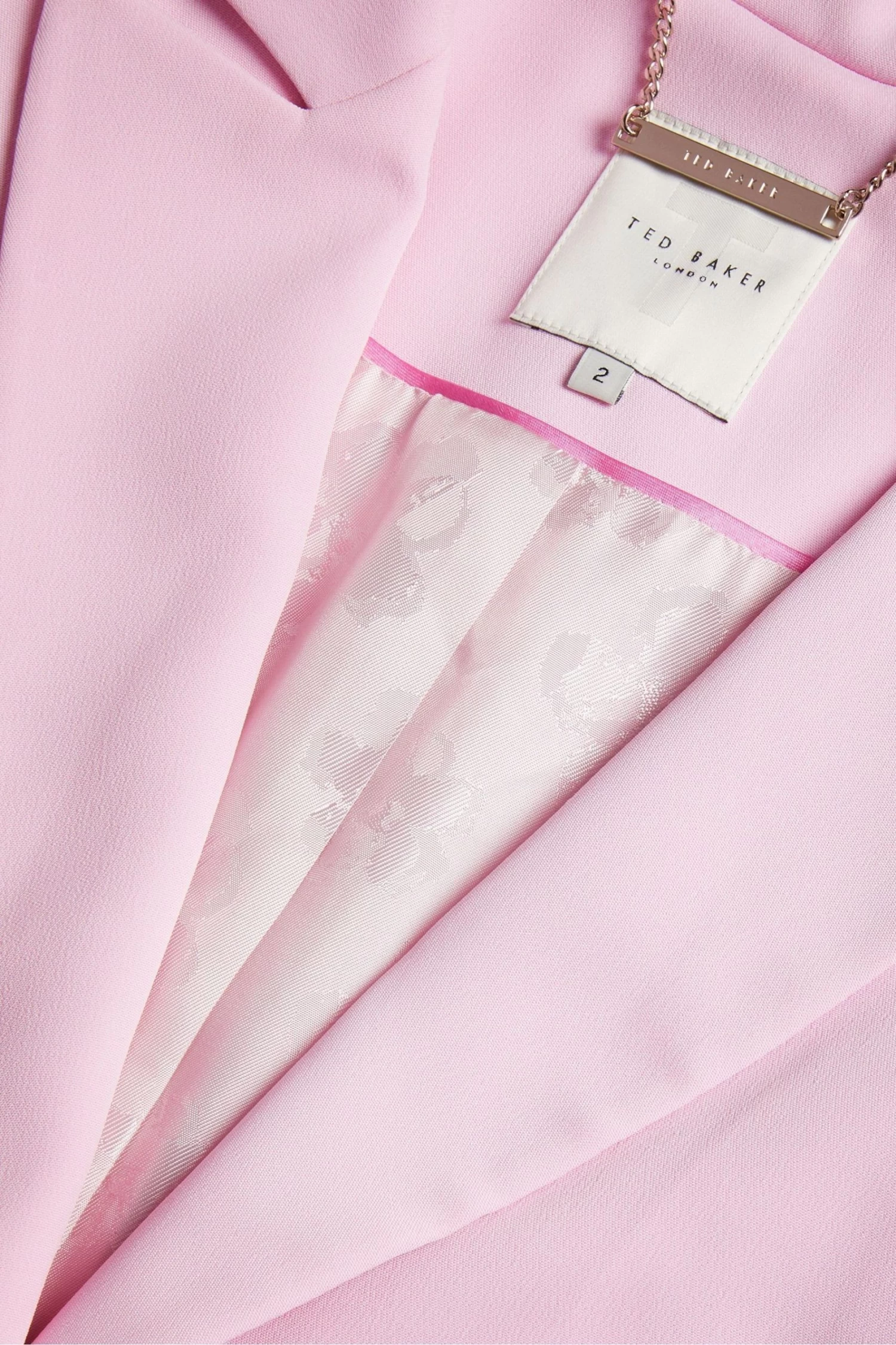Ted Baker Pink Myyia Single Breasted Slim Fit Jacket - Image 5