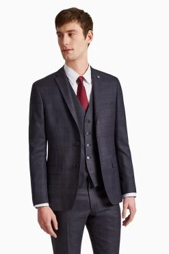Ted Baker Grey Check Slim Jacket