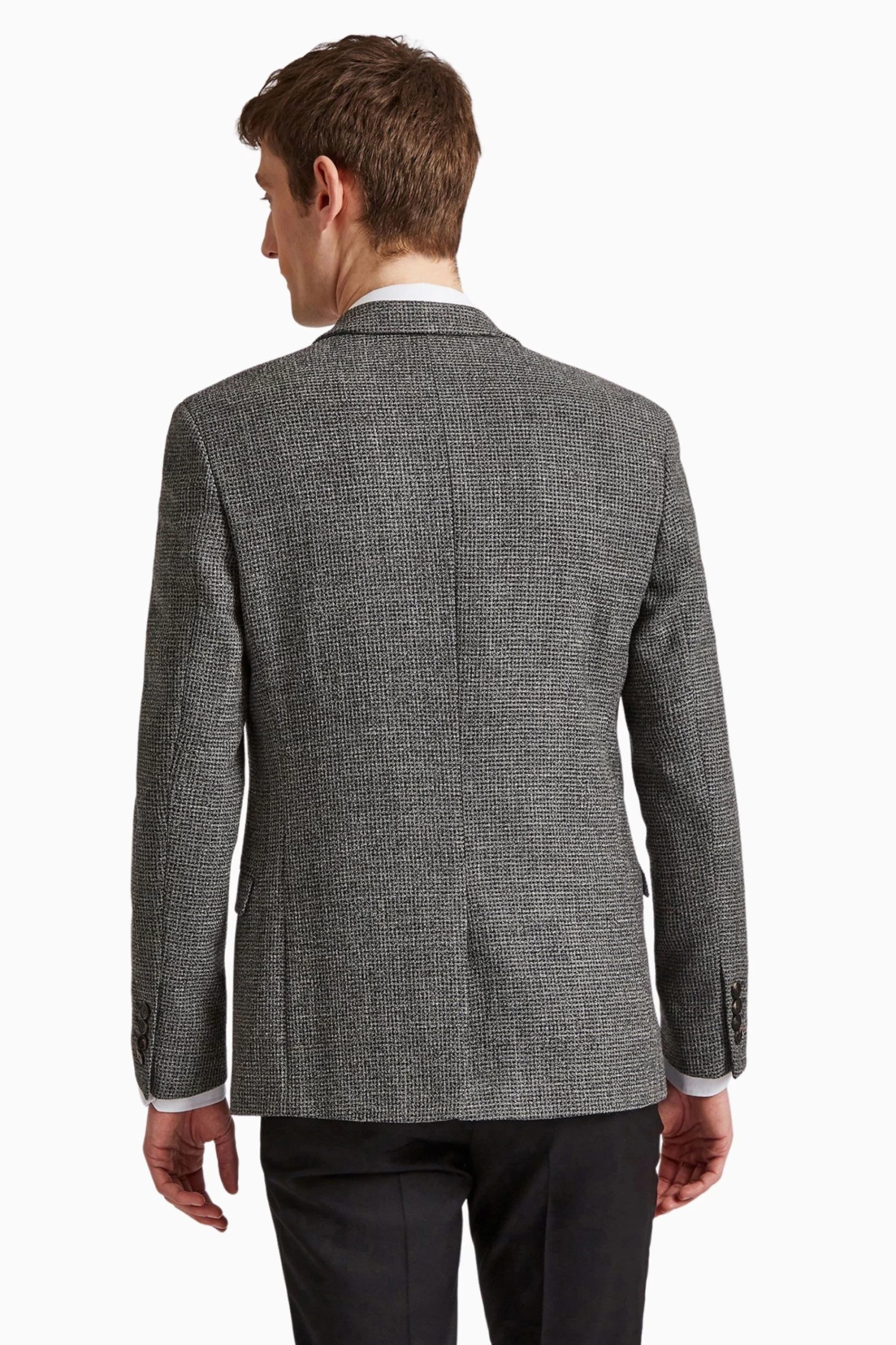 Ted Baker Tailoring Grey Bouclé Structure Suit: Jacket - Image 2
