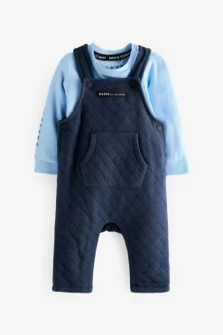 Baker By Ted Baker Navy Dungaree Set