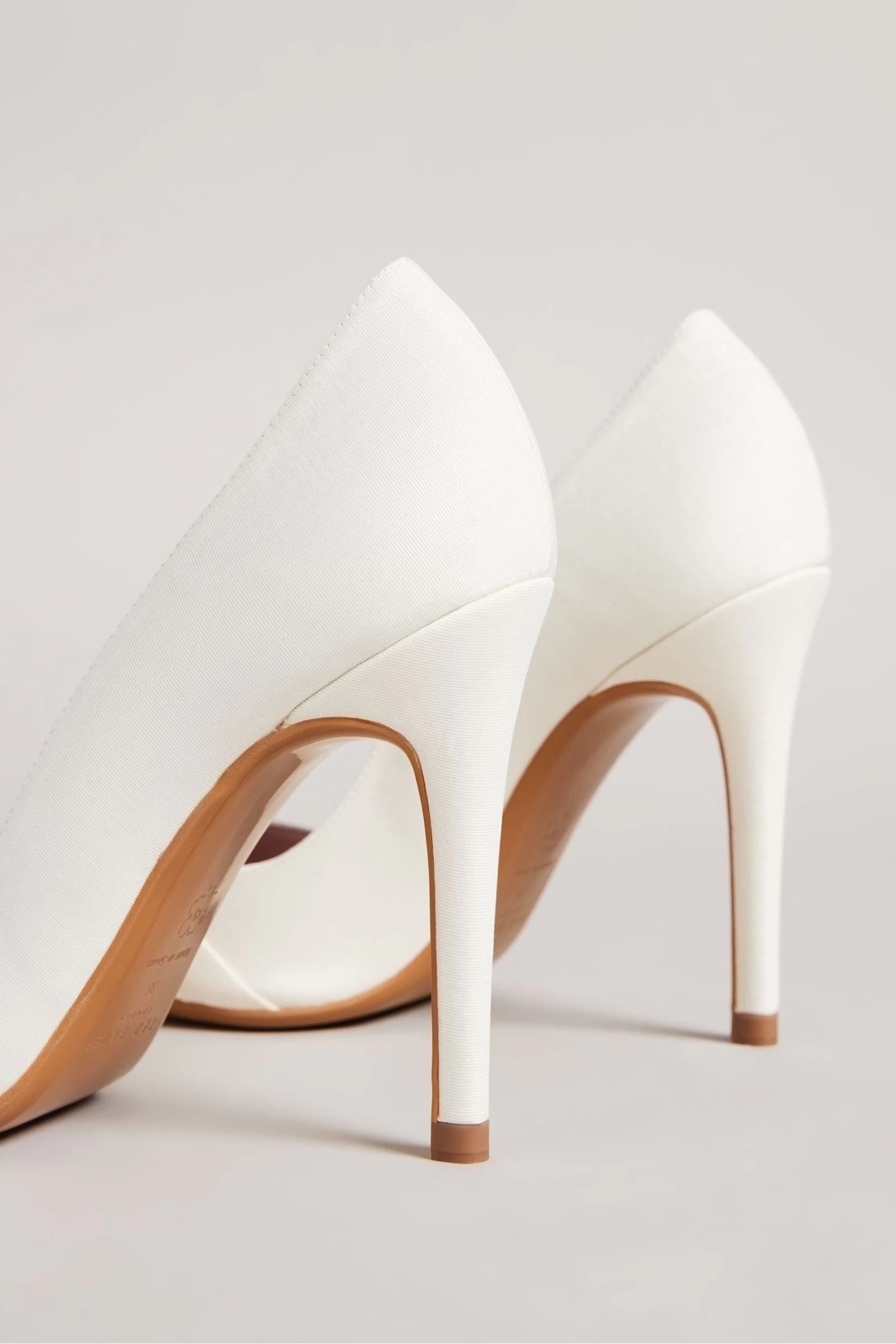 Ted Baker Hyana Cream Moire Satin Bow 100Mm Court Shoes - Image 3