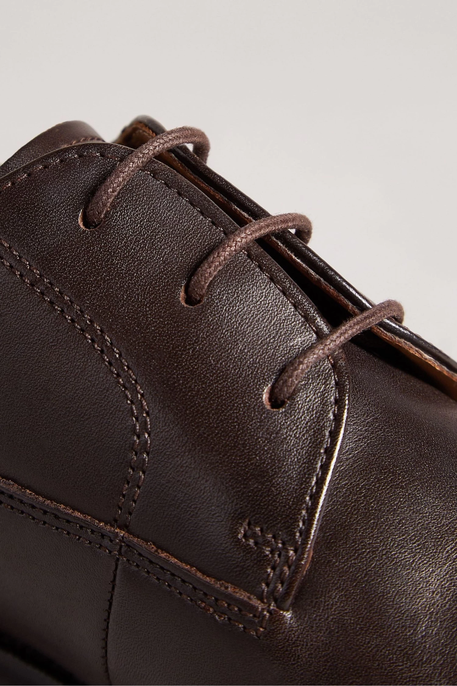 Ted Baker Kampten Brown Formal Leather Derby Shoes - Image 4