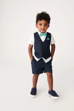 Baker By Ted Baker Shirt, Waistcoat And Short Set