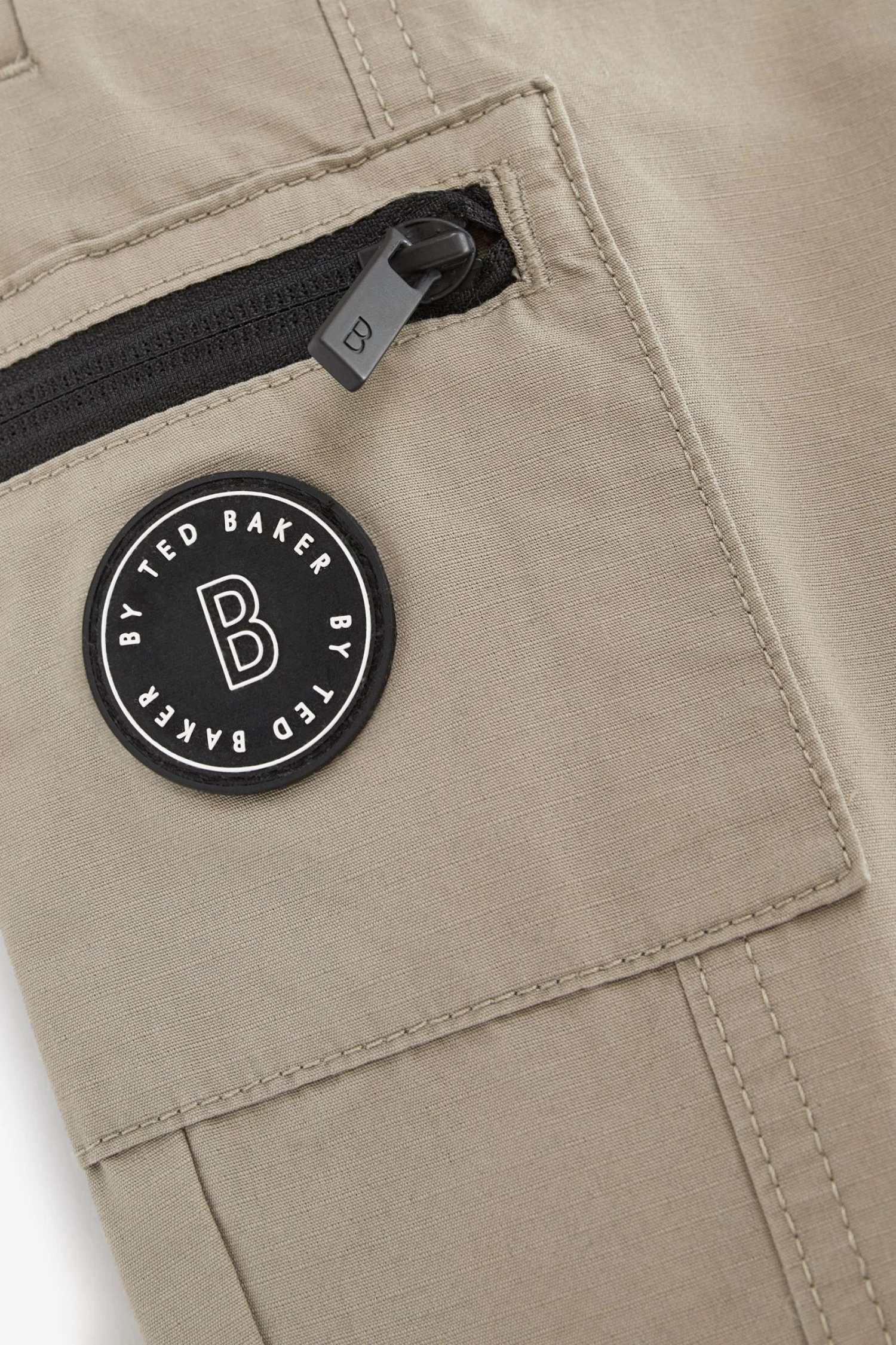 Baker By Ted Baker Stone Cargo Trousers - Image 9