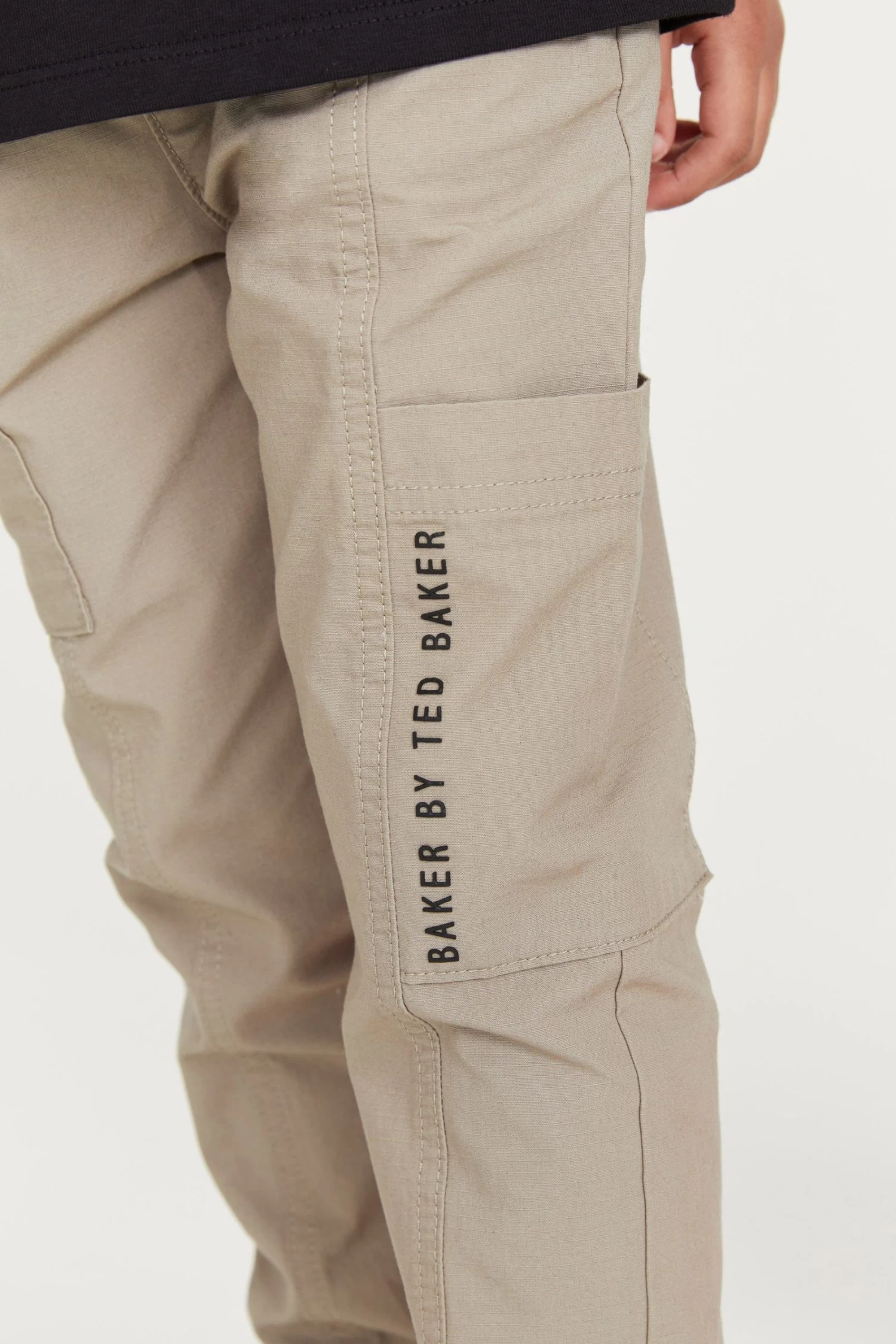 Baker By Ted Baker Stone Cargo Trousers - Image 6