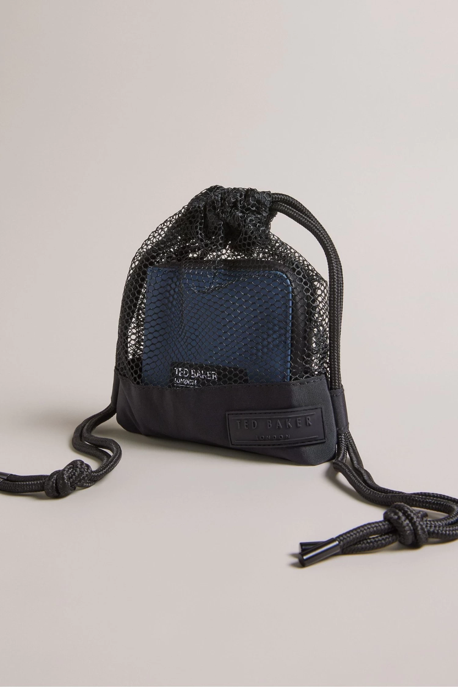 Ted Baker Blue Bentch Rubberised Wallet And Cardholder Giftset - Image 2