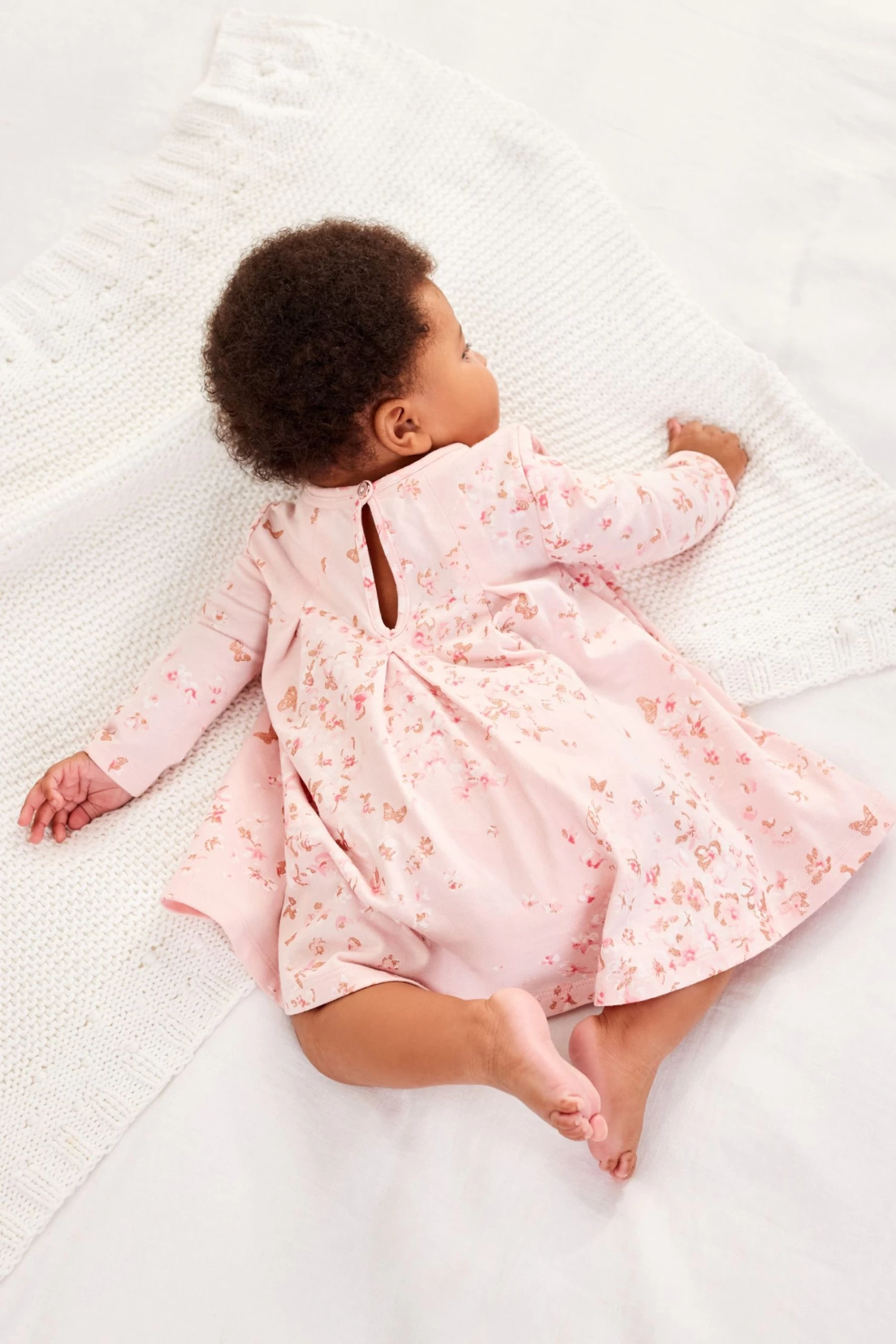 Baker By Ted Baker Pink Glitter Jersey Dress - Image 2