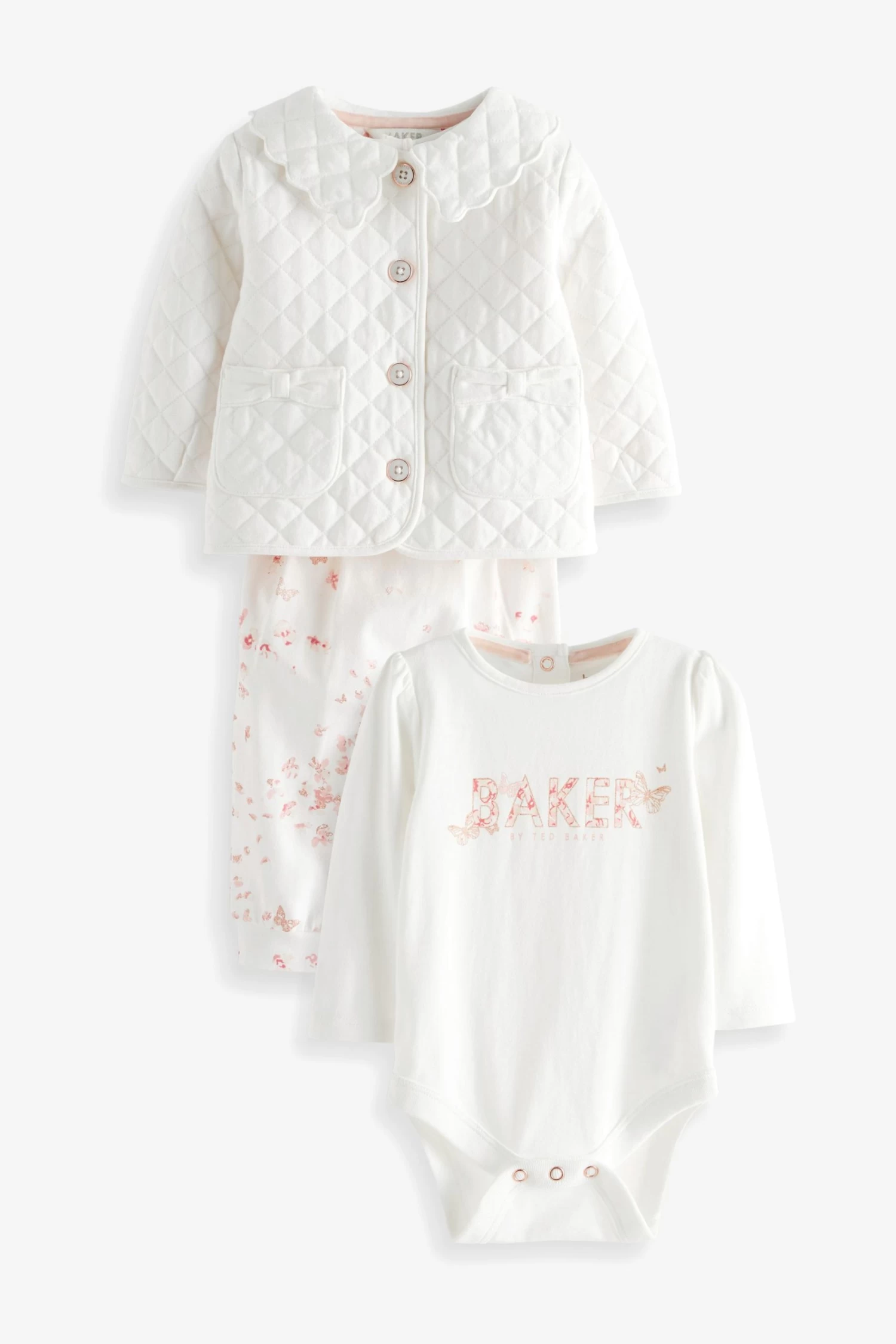 Baker By Ted Baker White Collared 3 Piece Set - Image 5