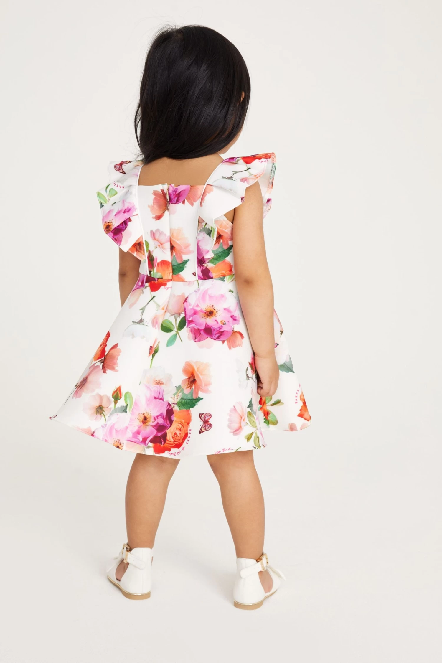 Baker By Ted Baker White Floral Scuba Dress - Image 2