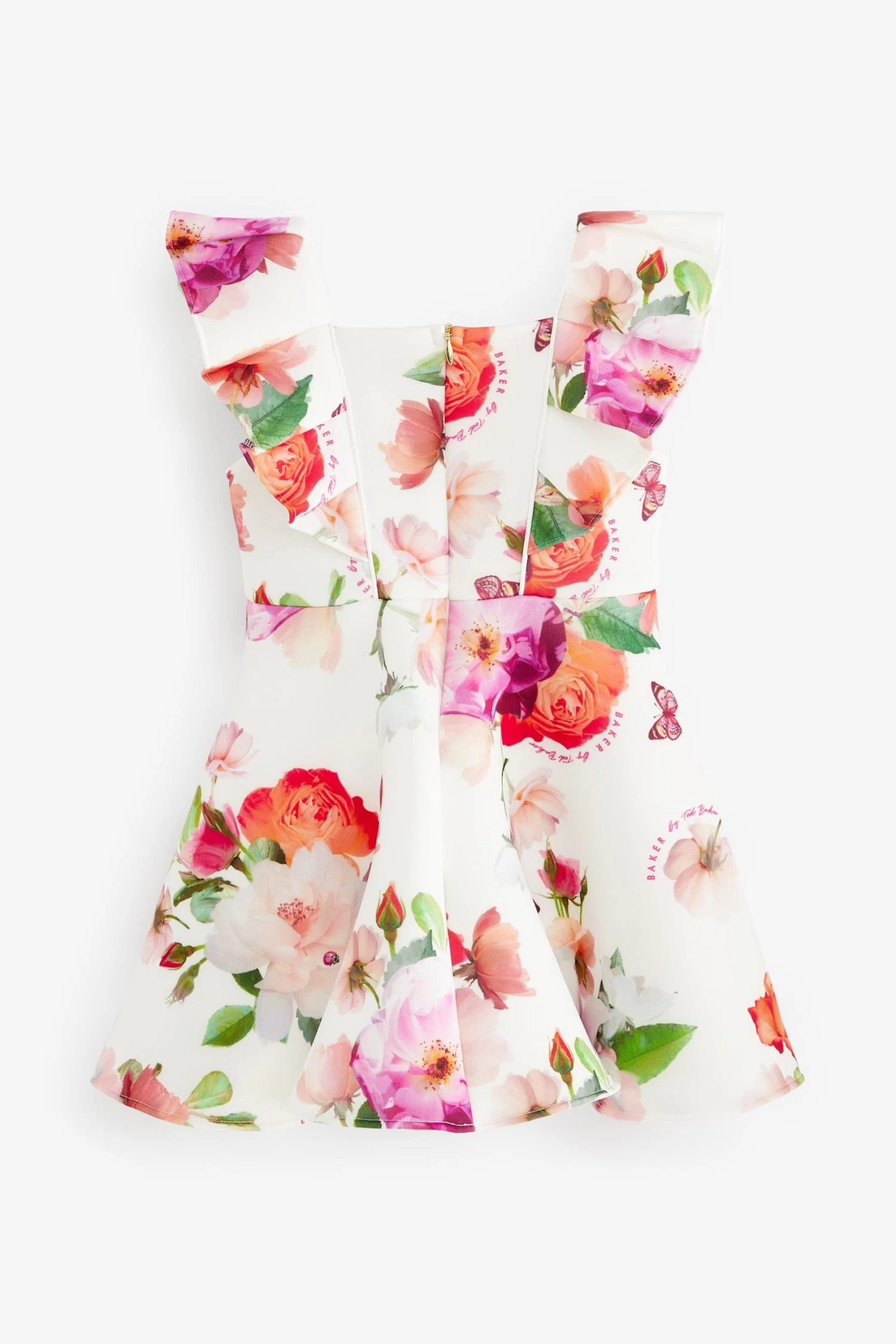 Baker By Ted Baker White Floral Scuba Dress - Image 5